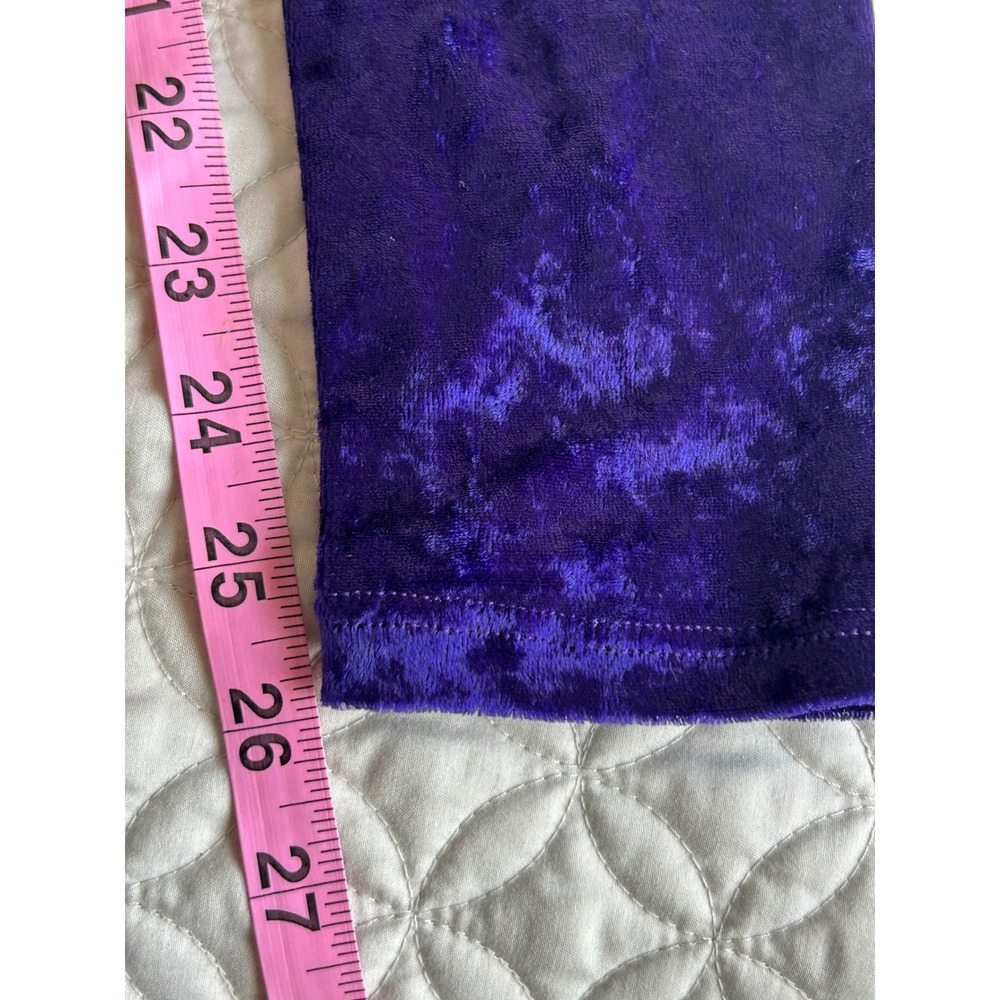 Leos Dancewear Purple Crushed Velvet Vintage Leggings Womens Small Made in USA - Picture 7 of 7